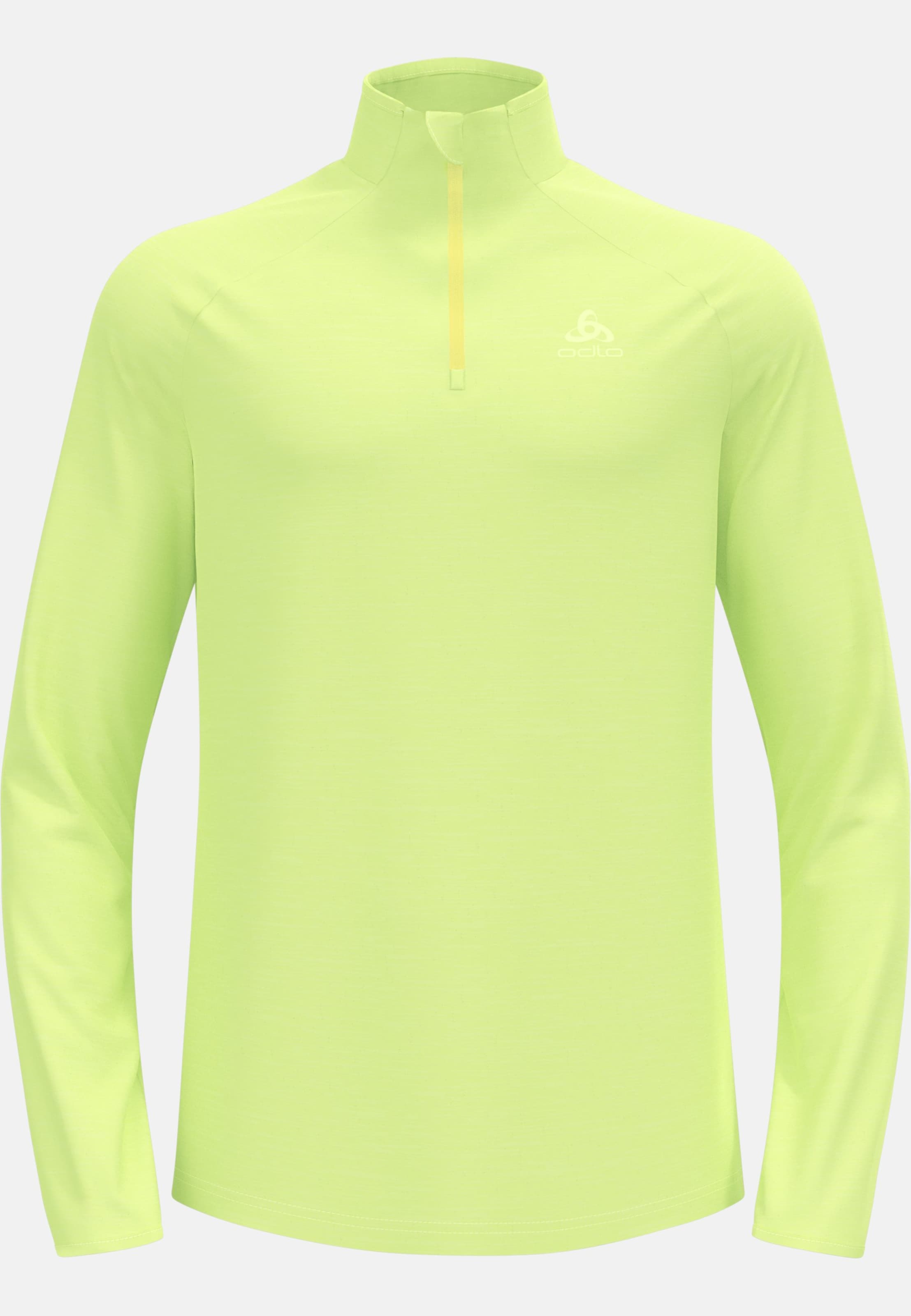 Herren Run Easy Mid Layer Oberteil in shadow lime melange