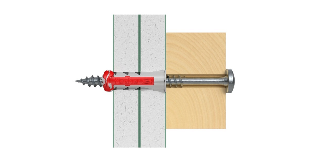 fischerDuoPower 14x70 plug  (Lichtgrijs/rood, 20 stuks)