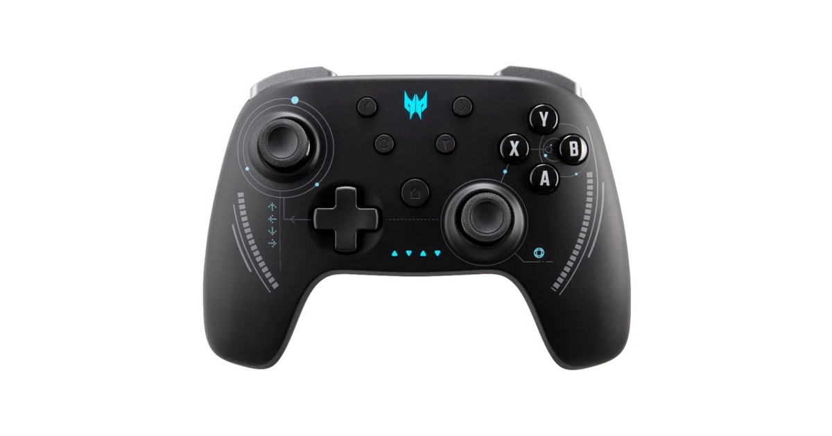 AcerPredator Draadloze Gaming Controller PGR300  (Zwart, Bluetooth 5.0, 2.4GHz)