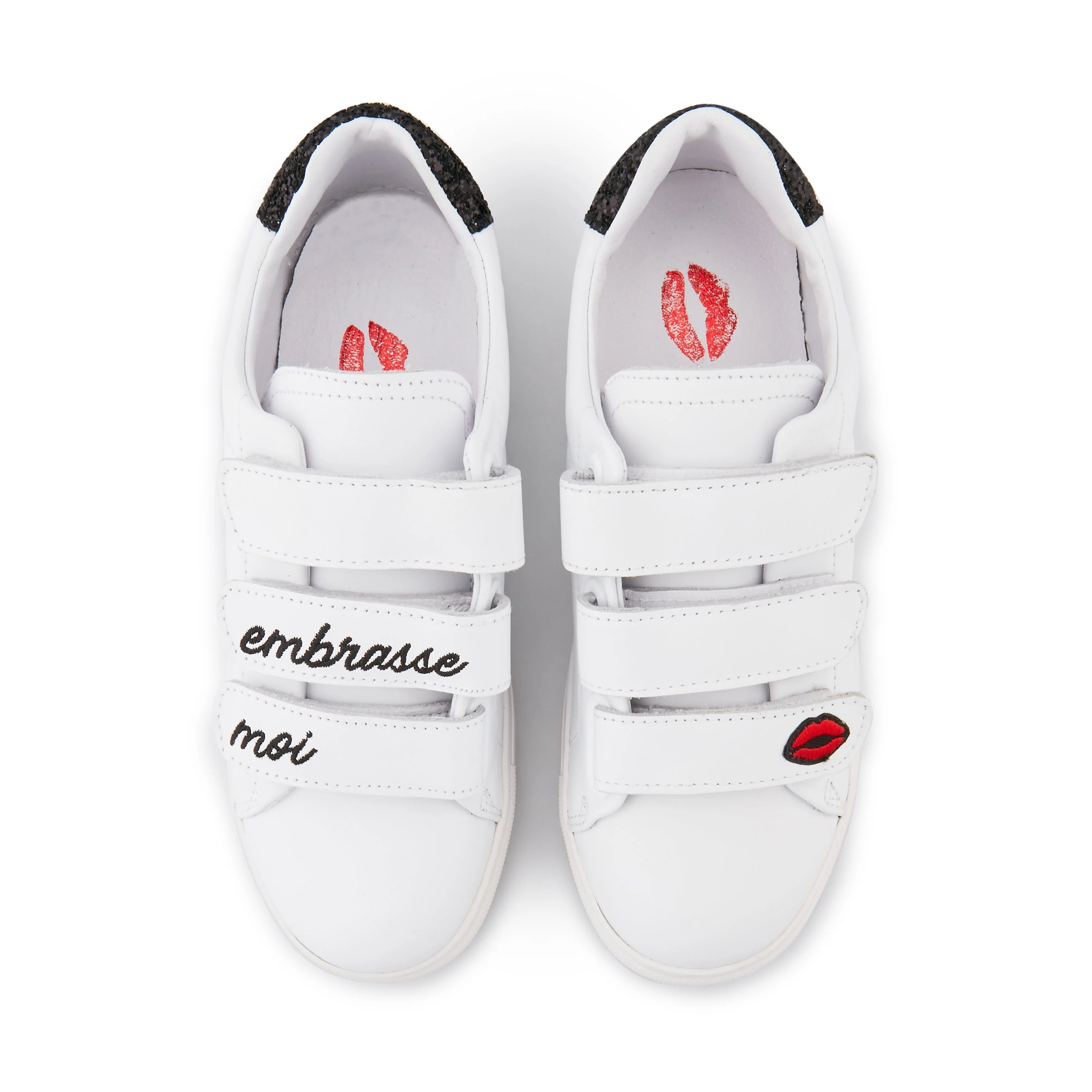 EDITH EMBRASSE MOI - Sneakers en cuir | Blanc