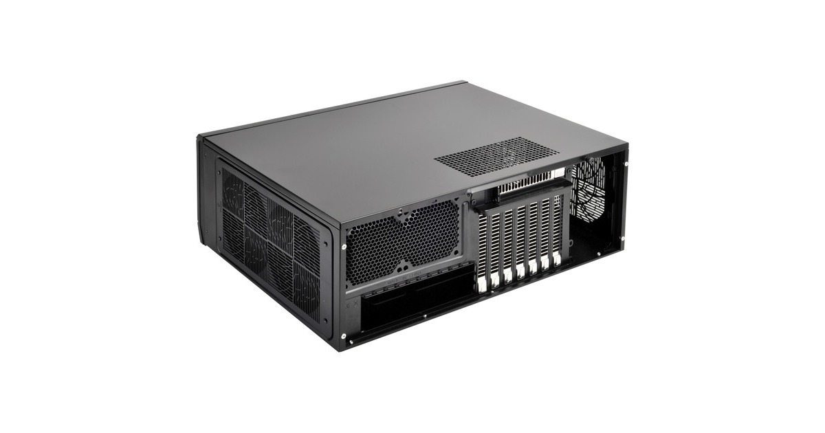 SilverStoneSST-GD10B HTPC behuizing  (Zwart | 2x USB-A)