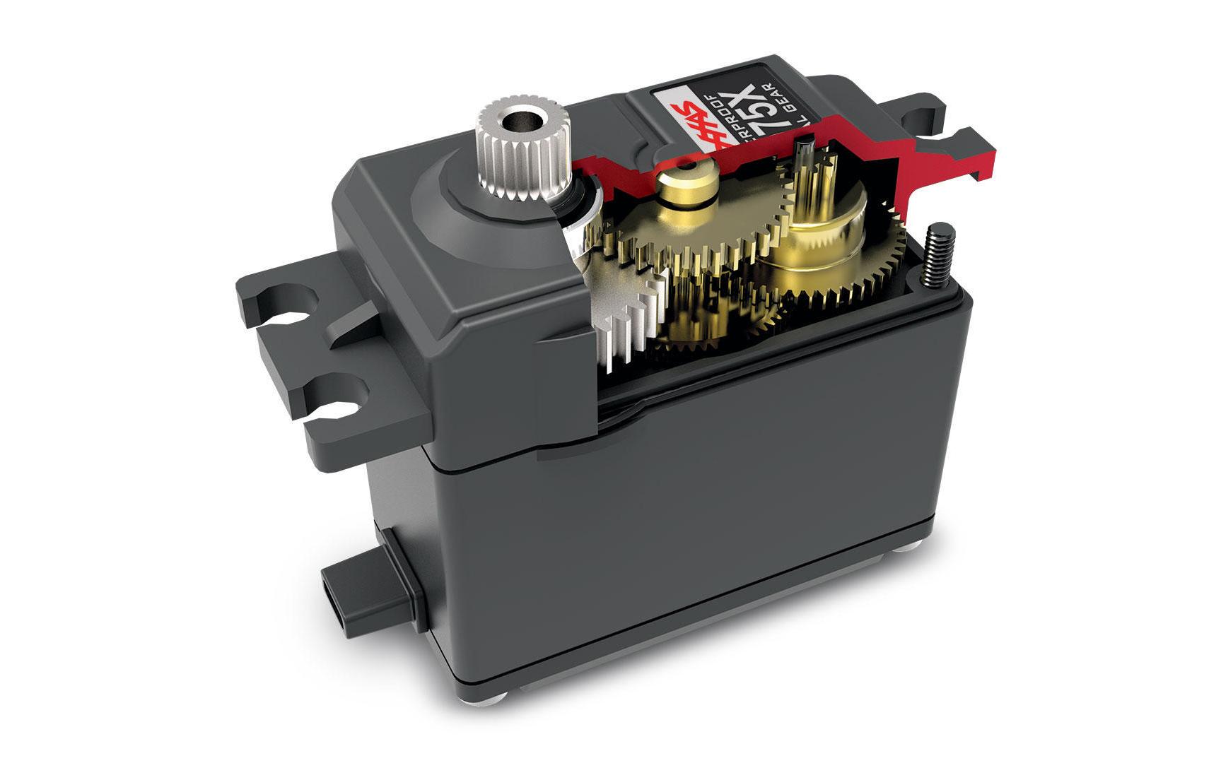 Standard Servo High-Torque 2075X 9 kg, 0.17 s, DigitalWasserdichtes Digital-Servo mit Metallgetriebe