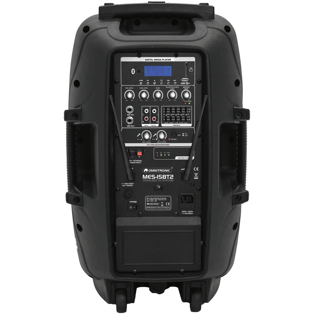 Omnitronic Set MES-15BT2 mobiele luidspreker