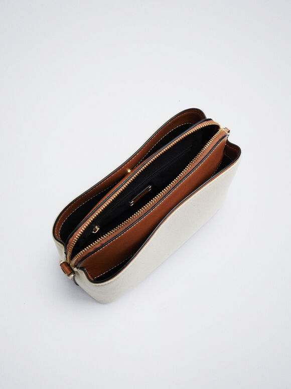 Bolsa de ombro de lona - Off-White