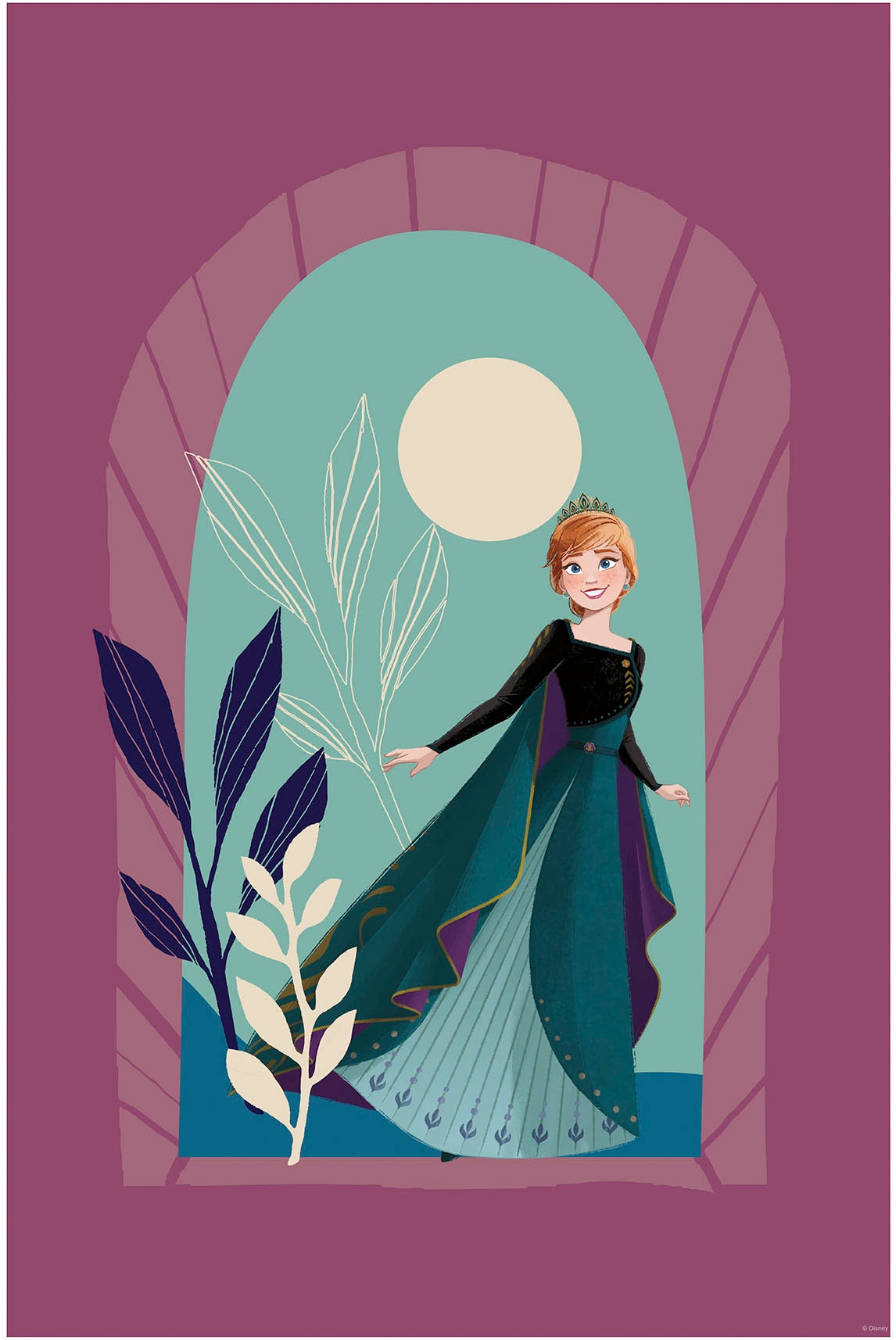 Komar Wandbild »Frozen Midnight Sun« Disney Set, 1 Stk. tlg. 50 x 70 cm (Breite x Höhe) - Kinderzimmer, Dekoration