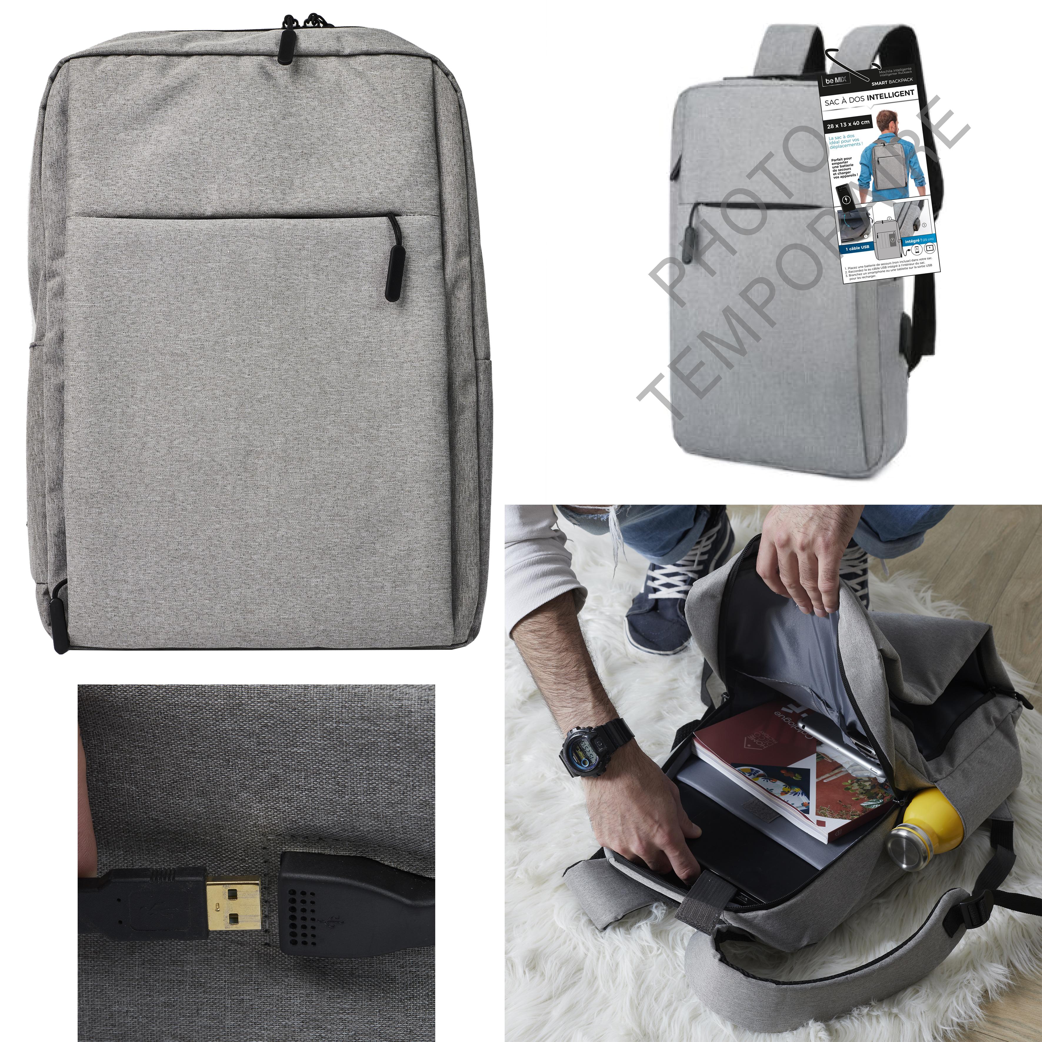 SAC A DOS ORDINATEUR AVEC BRANCHEMENT USB