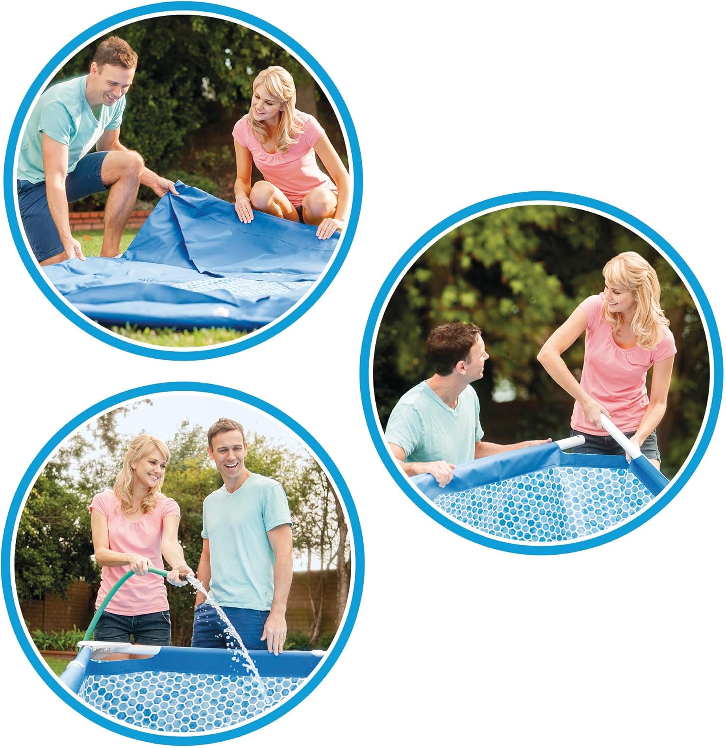 Intex 4.5M X 2.2M X 0.84M Rectangular Frame Pool Set