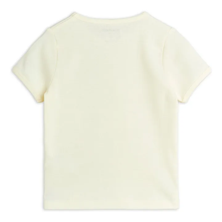 Mini Rodini T-Shirt Médaille Coton Bio | Ecru