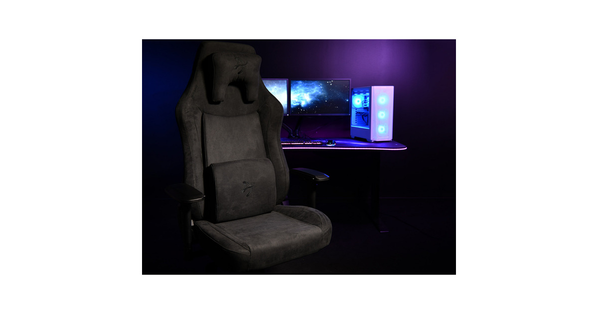 ArozziVernazza XL Supersoft - Pure Black gamestoel  (Zwart)