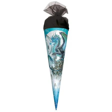 Roth Schultüte Eisdrache 22cm rund, Tüll