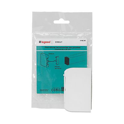 Embout gauche/droit pour goulotte Mosaic 80 x 50 mm Legrand