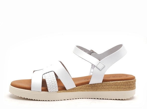 Eva frutos nu pieds plats femme 4222 blanc