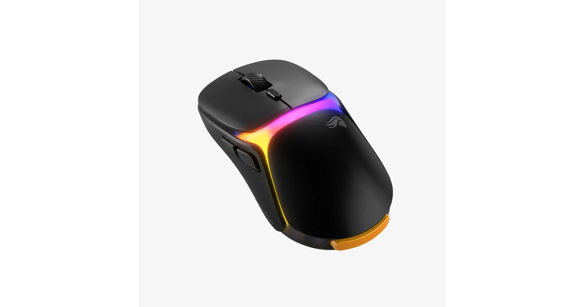 GloriousModel O 3 Wireless gaming muis  (Zwart (mat), Tot 30.000 dpi, RGB, USB / 2.4 GHz / Bluetooth)