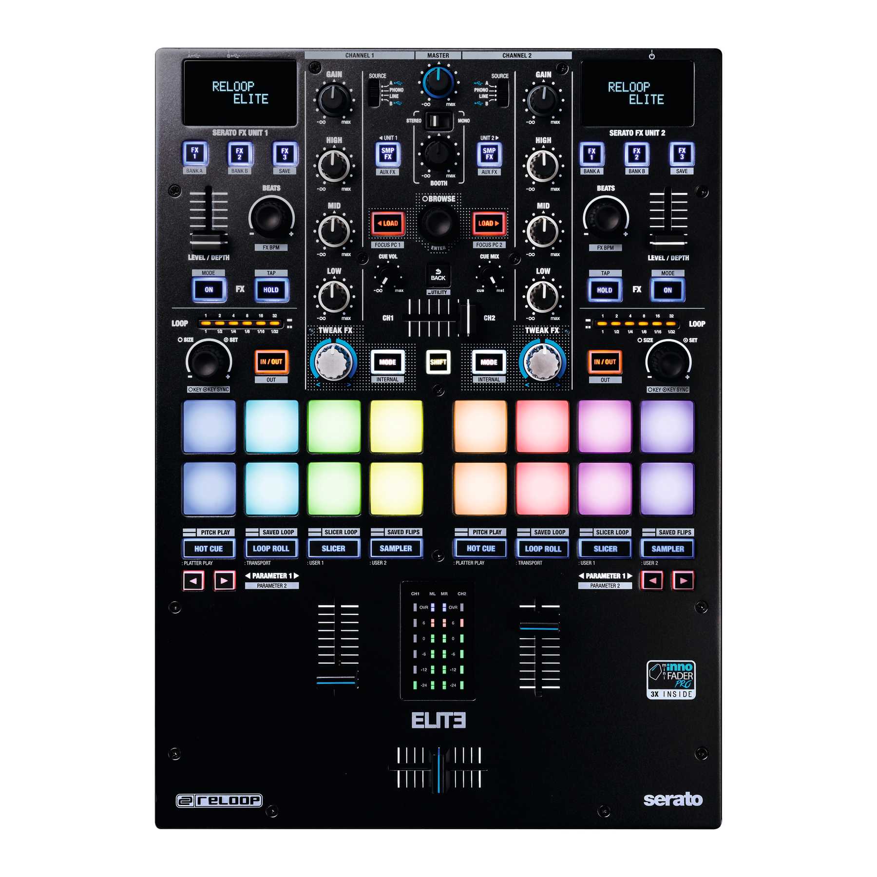 Reloop ELITE DVS DJ mixer voor Serato