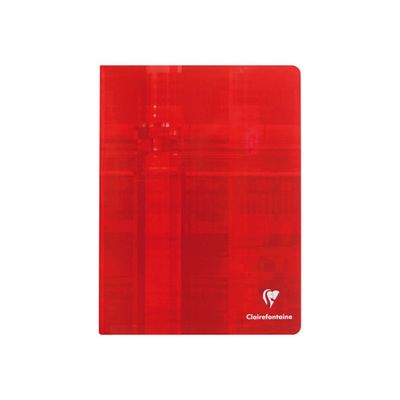 Clairefontaine - Cahier 17 x 22 cm - 96 pages - grands carreaux (Seyes) - disponible dans différentes couleurs