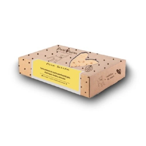 Turrón puro, delicioso pacote para cães, sabor peru, 3 unidades de 110g