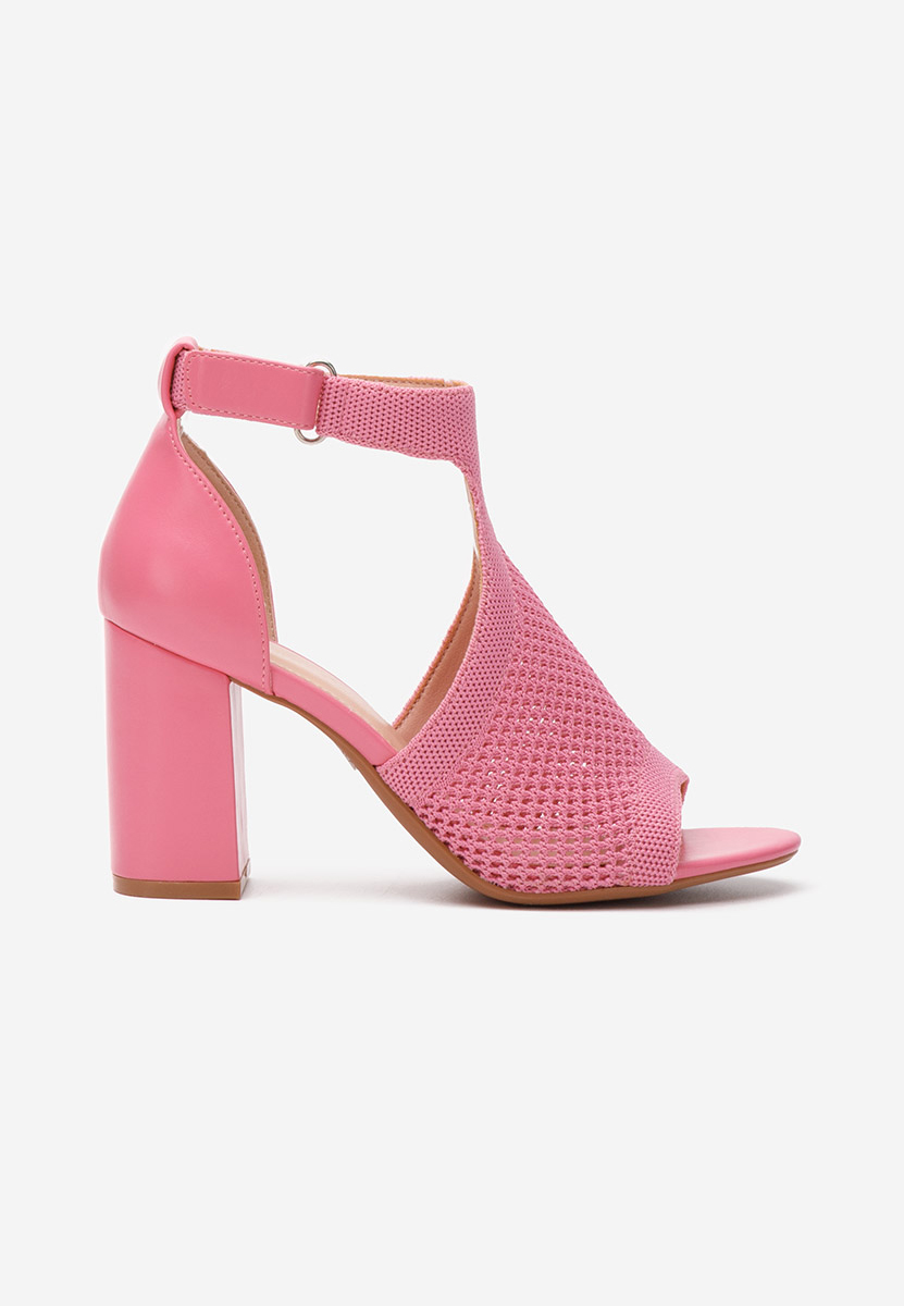 Sandales à talon épais fuchsia Oxiana