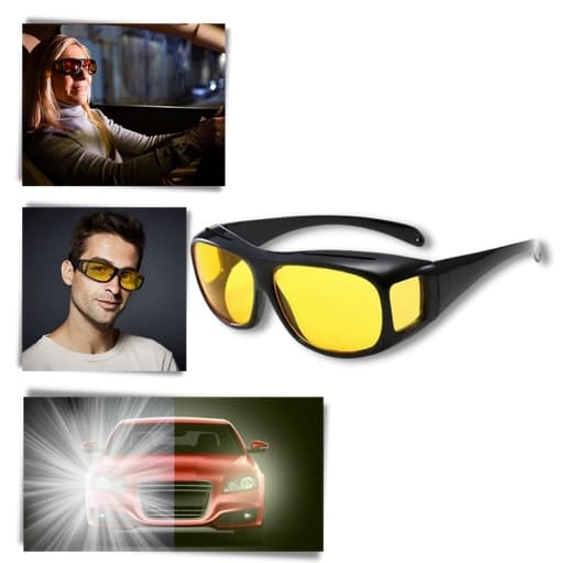 Mørke briller for bilkjøring - Night Vision Glasses UV400 protection - Solbriller
