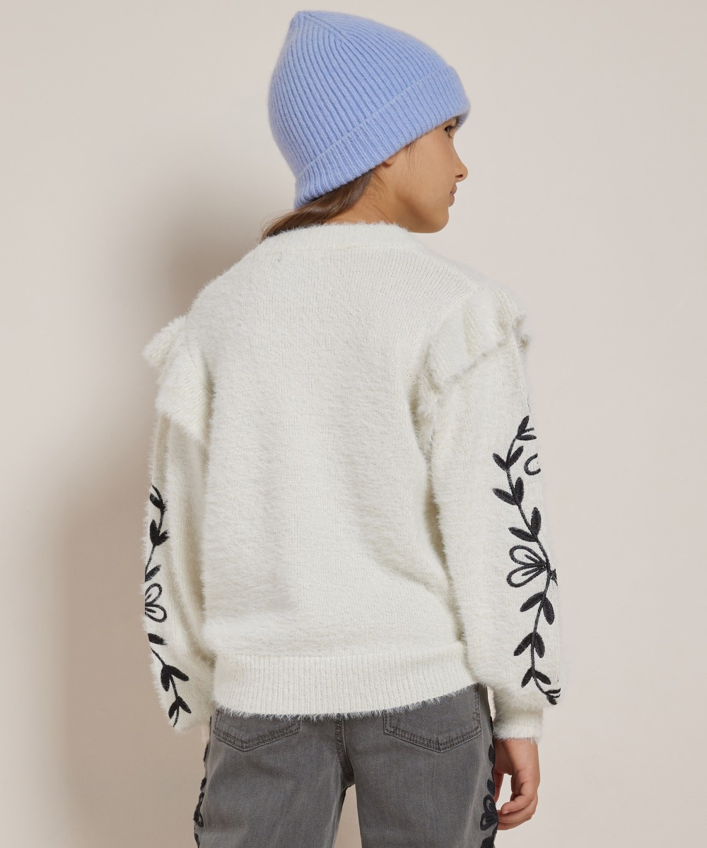 trui met mouw embroidery