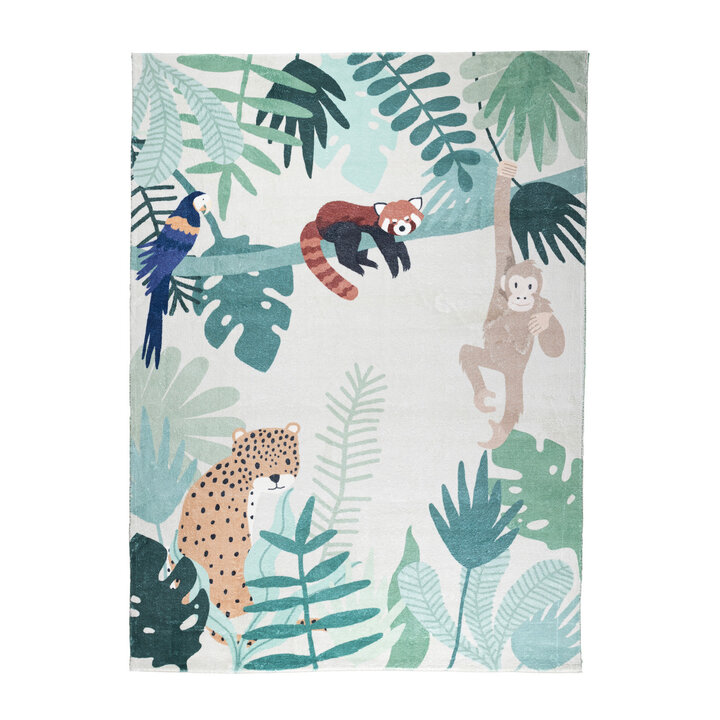 Kindervloerkleed - Jungle Luipaard Multicolor