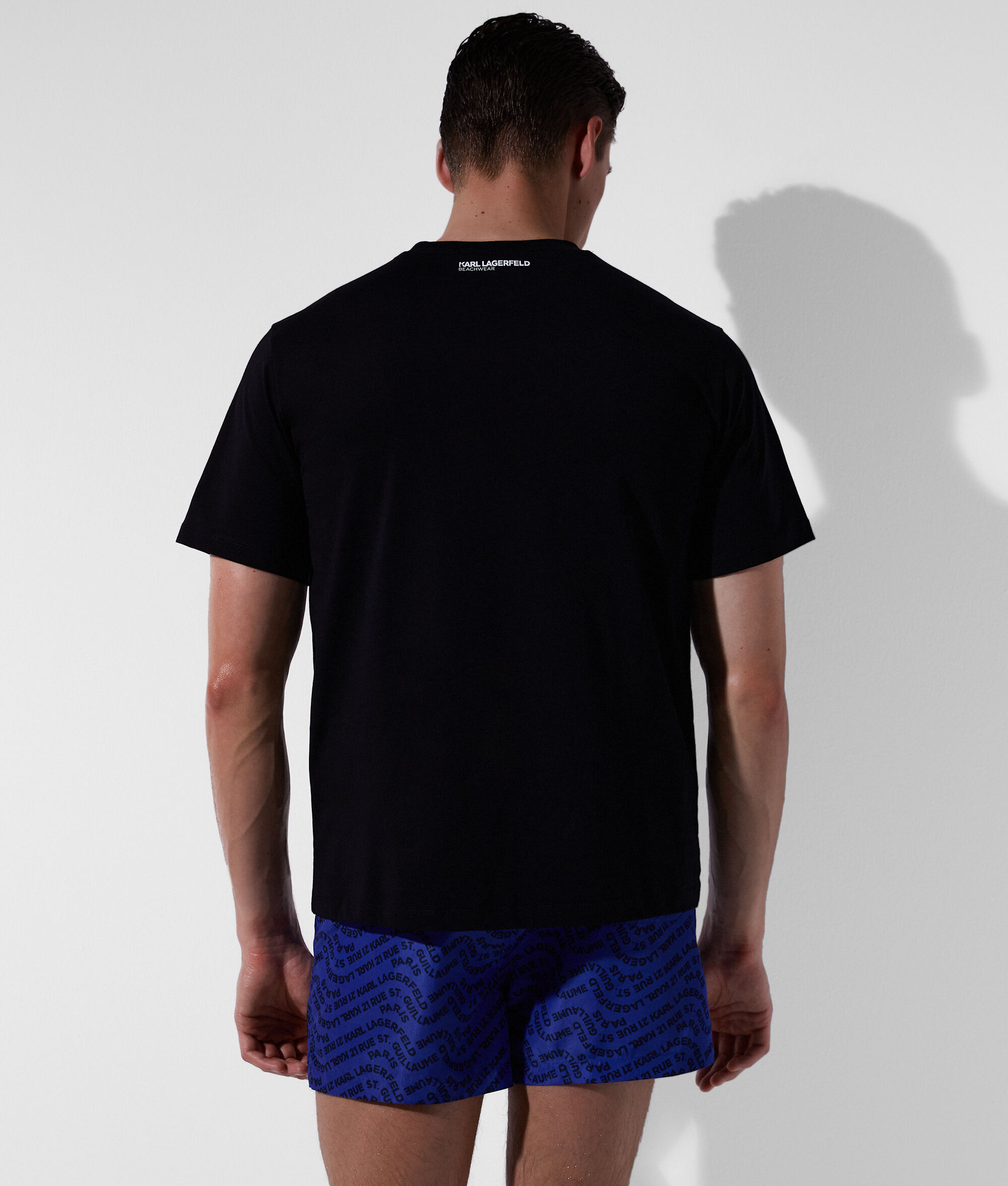 T-SHIRT DE PLAGE À LOGO KARL À EFFET ONDULÉ