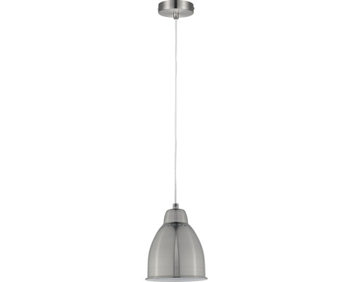 Plantenlamp, 1-lamp, HxØ 180x14,5 cm, ijzer/geborsteld