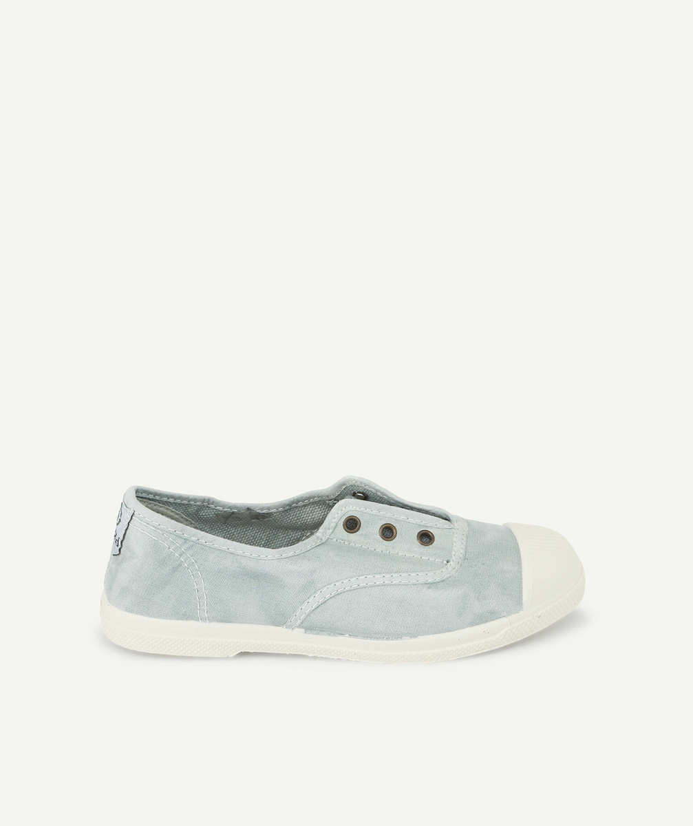 NATURAL WORLDBASKETS BASSES BLEU CLAIR EN TOILE FILLE