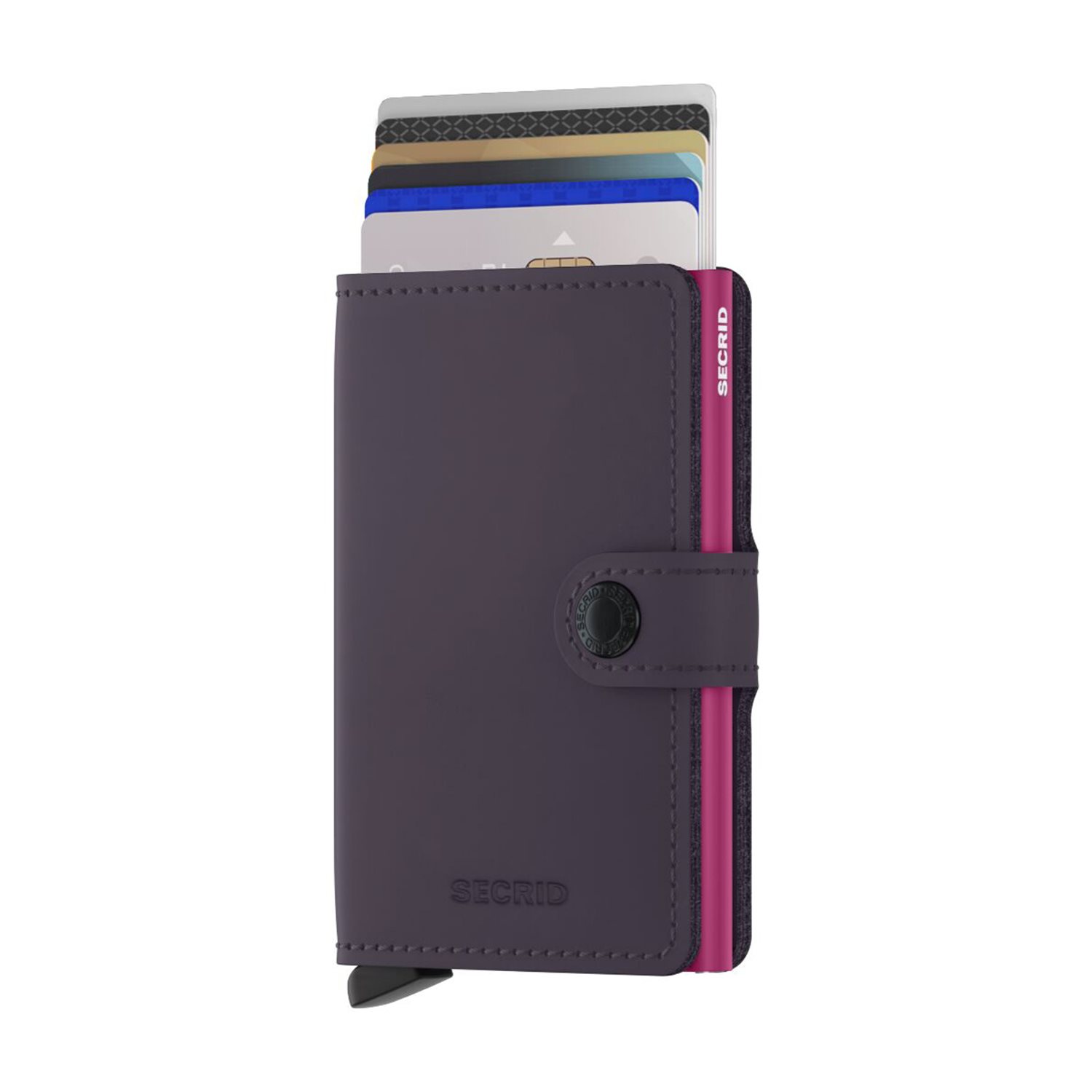 Secrid Miniwallet Matte dark purple/fuchsia