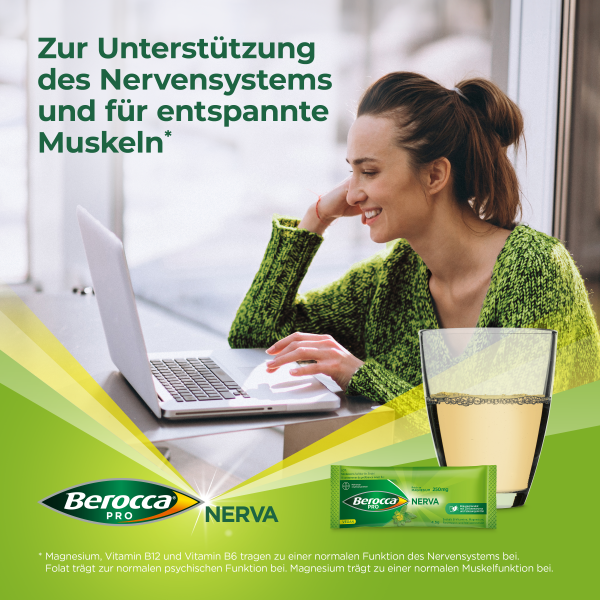 BEROCCA NERVA Brausegran Btl 40 Stk
