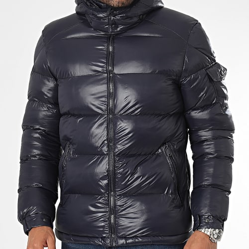 Doudoune Capuche Bleu Marine