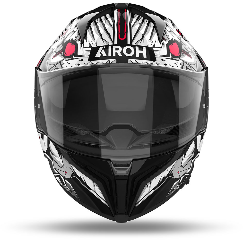 Airoh - Casque Matryx Nytro Noir Brillant / Gris / Blanc / Rouge