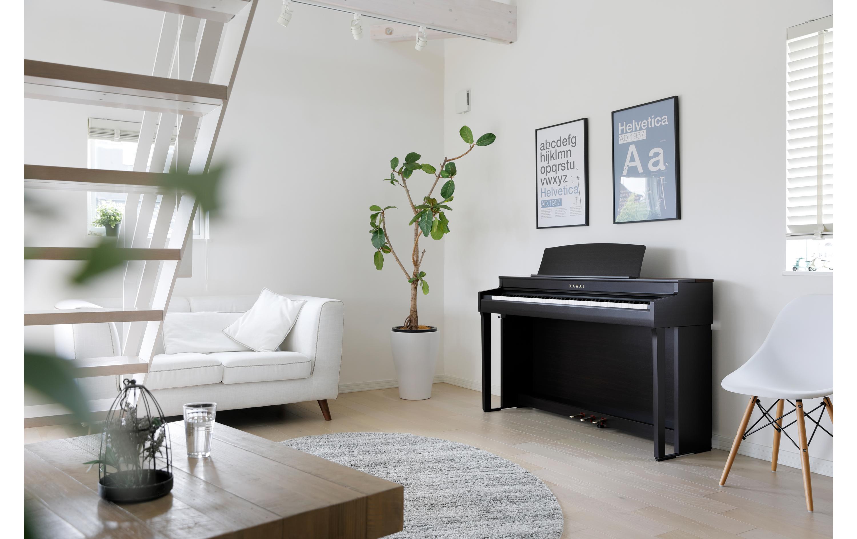 E-Piano CN-301 – Rosenholz<br>Digitalpiano mit Bluetooth-MIDI-Konnektivität, USB-Audiofunktionen und Unterstützung für die neuesten Apps