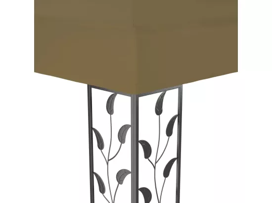Chapiteau 6x3 m Taupe 180 g/m²