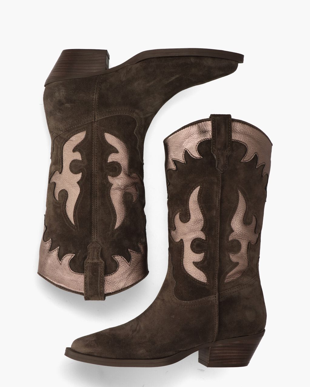 Alpe Western 2088 Donkerbruin Damesboots