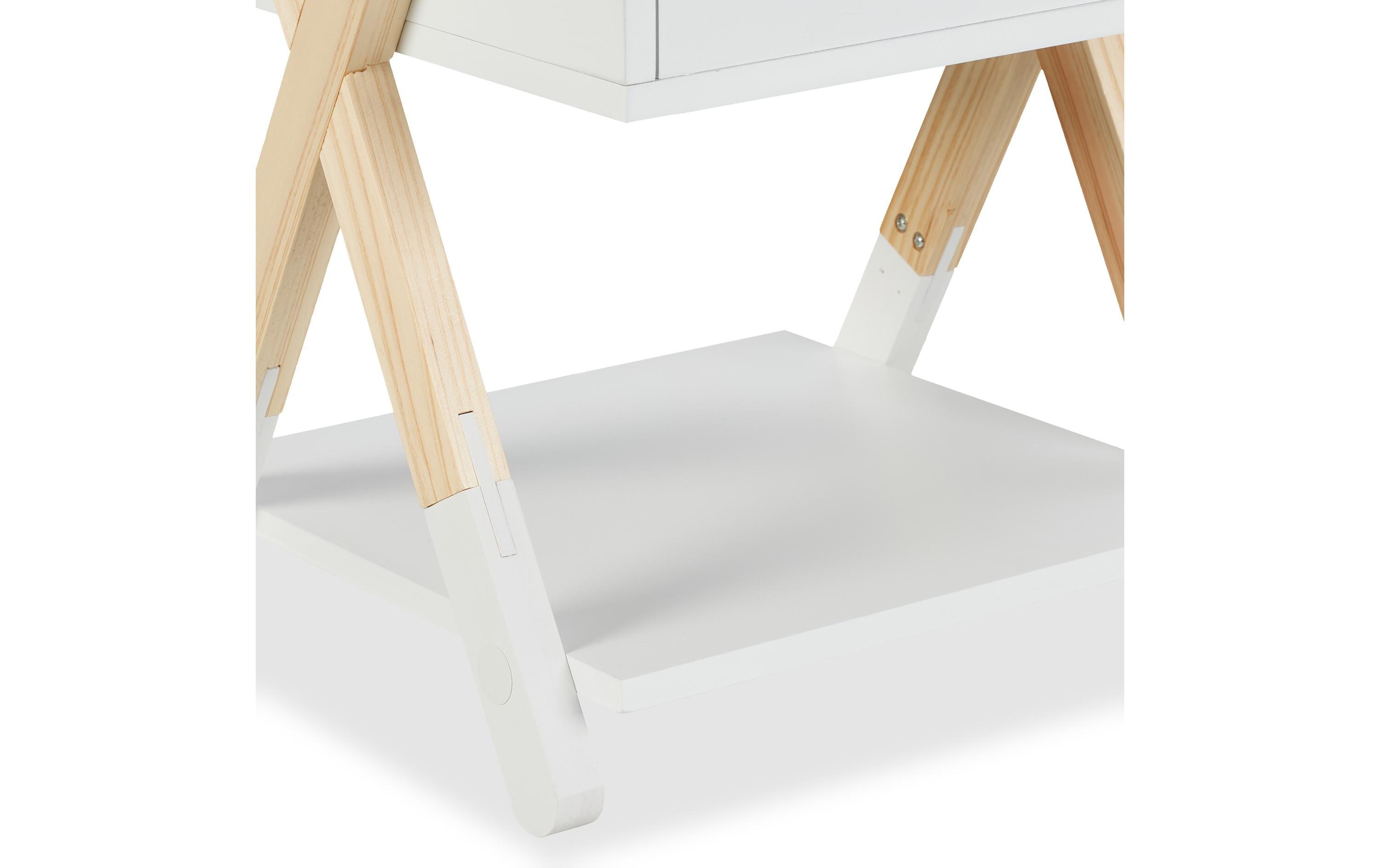 Nachttisch für Kinder mit Schublade 34 x 42 cmKindernachttisch