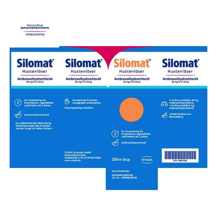 Silomat Hustenlöser Ambroxolhydrochlorid 30mg / 5ml, 250 ml