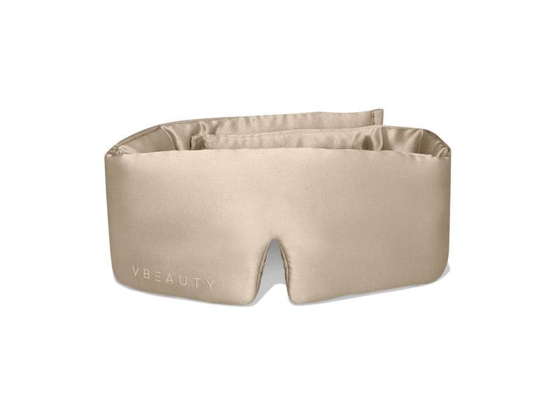 VBEAUTY Deep Sleep Seiden Schlafmaske Champagner Schlafmaske aus 100% Seide