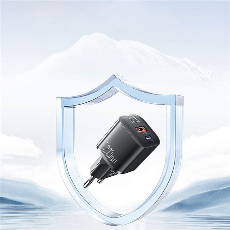 (20W) USB A / USB C GaN Ladegerät Fast Charge Netzteil - Weiss