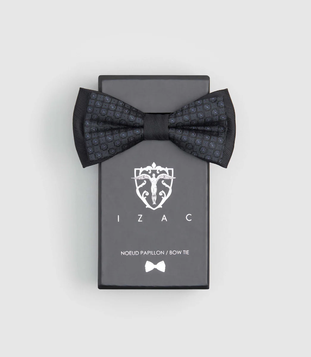 Nœud papillon satin noir 