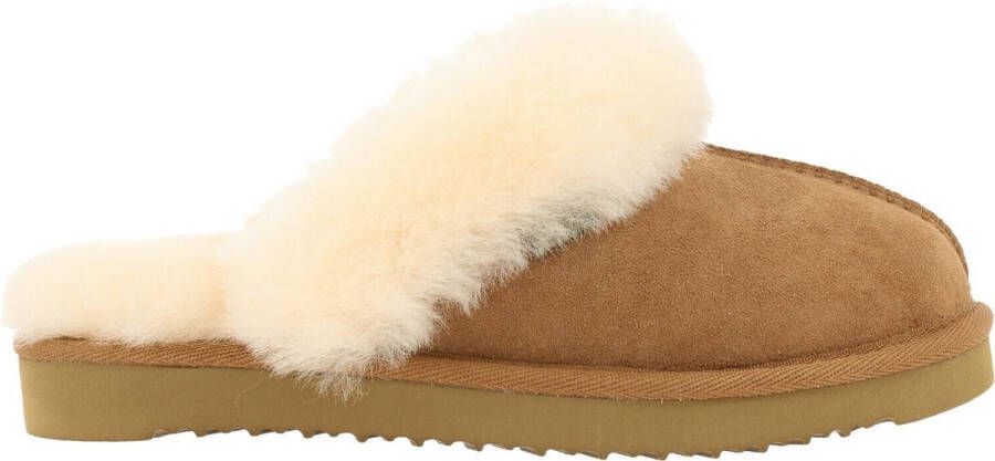 Bullboxer House Shoe Kids Unisex Tan Cognac 30 Sloffen