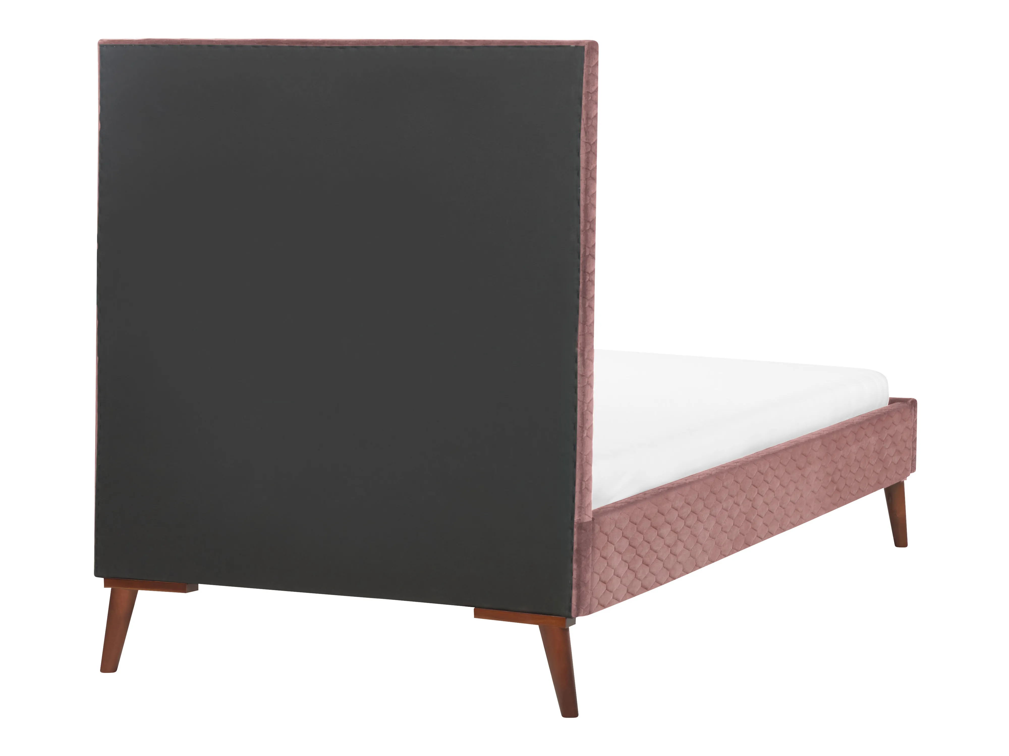 Bed Fluweel BAYONNE 90 x 200 cm Roze