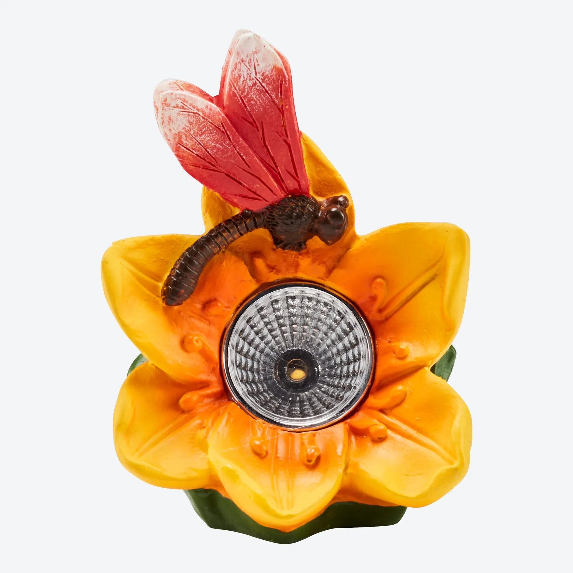 Solar-Leuchte mit Blume, ca. 9x11x7cm