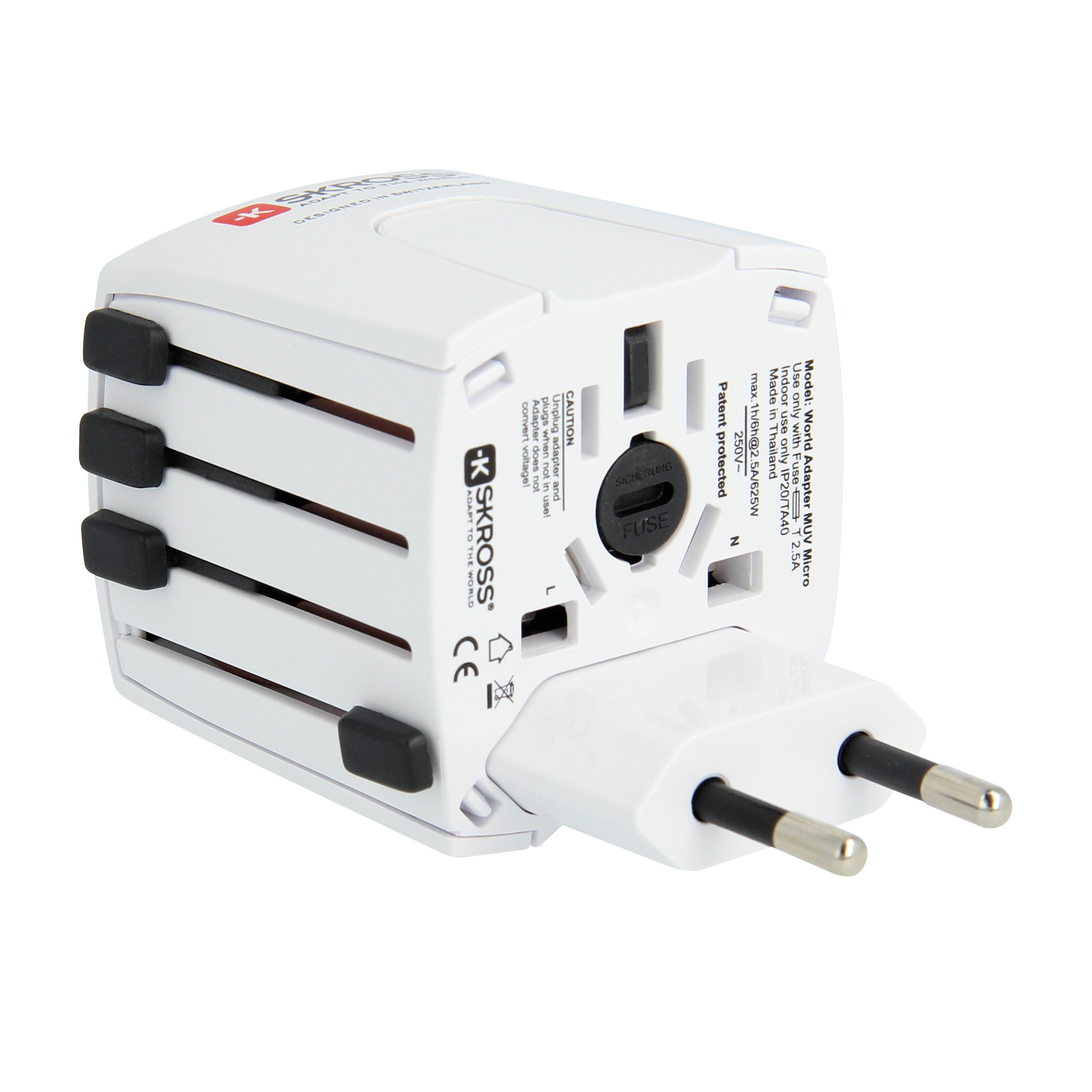 Skross Muv Micro Ujordet universalt reiseadapter