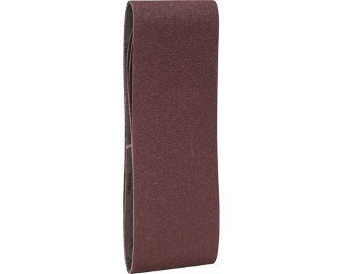 Schuurband voor Bosch bandschuurmachines, 65x410 mm, korrel 60/80/100, ongeperforeerd, 3 stuks