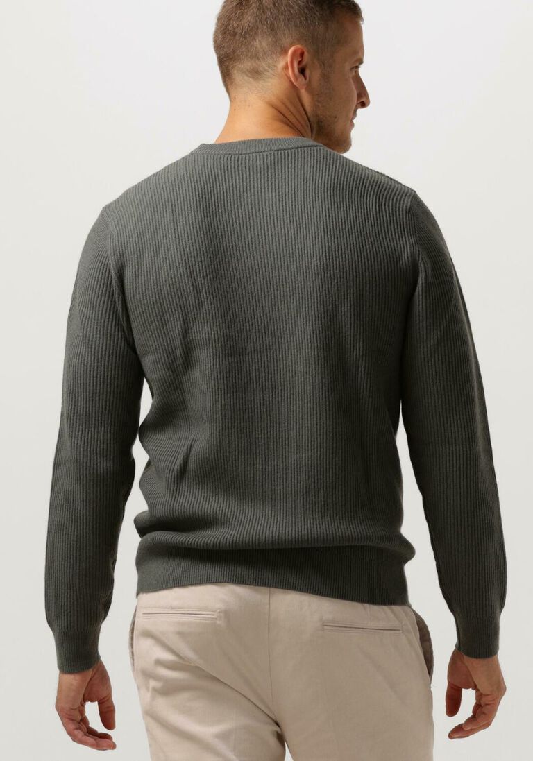 PROFUOMO groene profuomo trui pullover crew neck