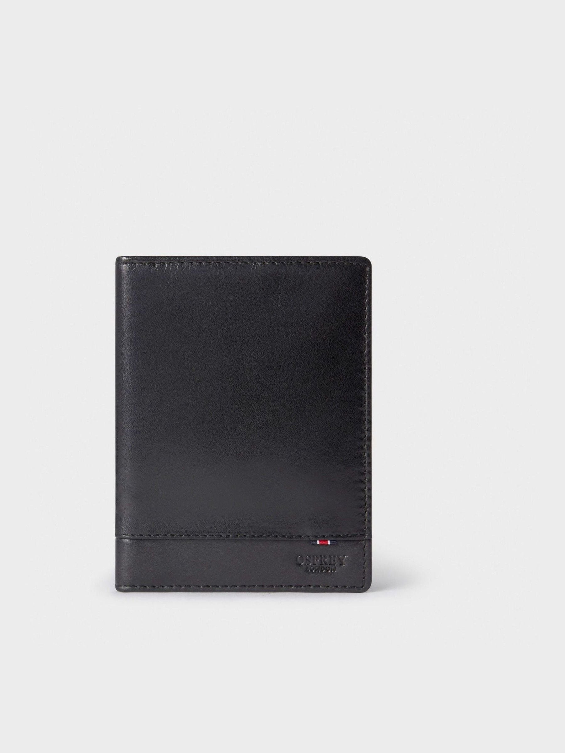 Zwart - Osprey London The London Leather Passport Cover