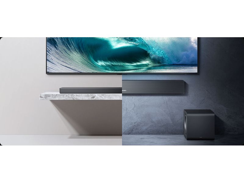 Samsung Soundbar HW-QS700F 3.1.2 Soundbar mit 345 Watt Subwoofer