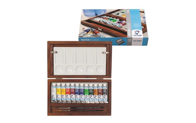 Aquarellfarbe »Van Gogh Malkasten 12er-Set, Mehrfarbig« 14 Stk. tlg.