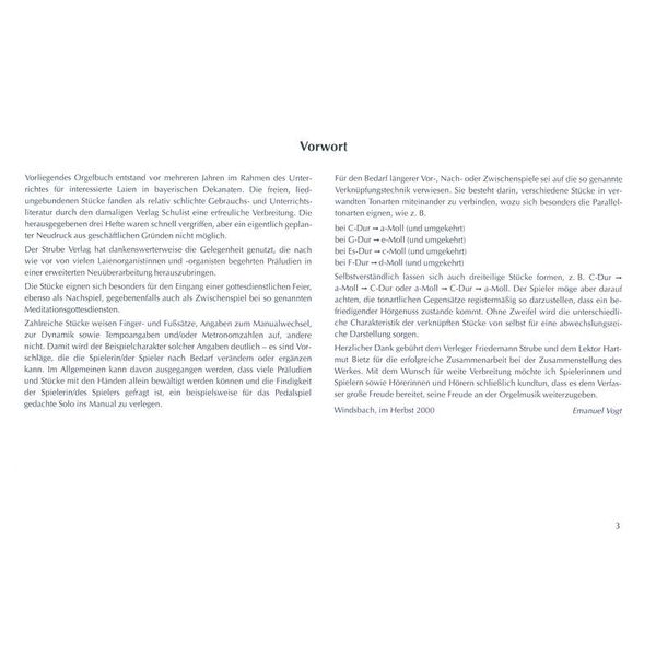 Strube Verlag Orgelbuch für Landorganisten