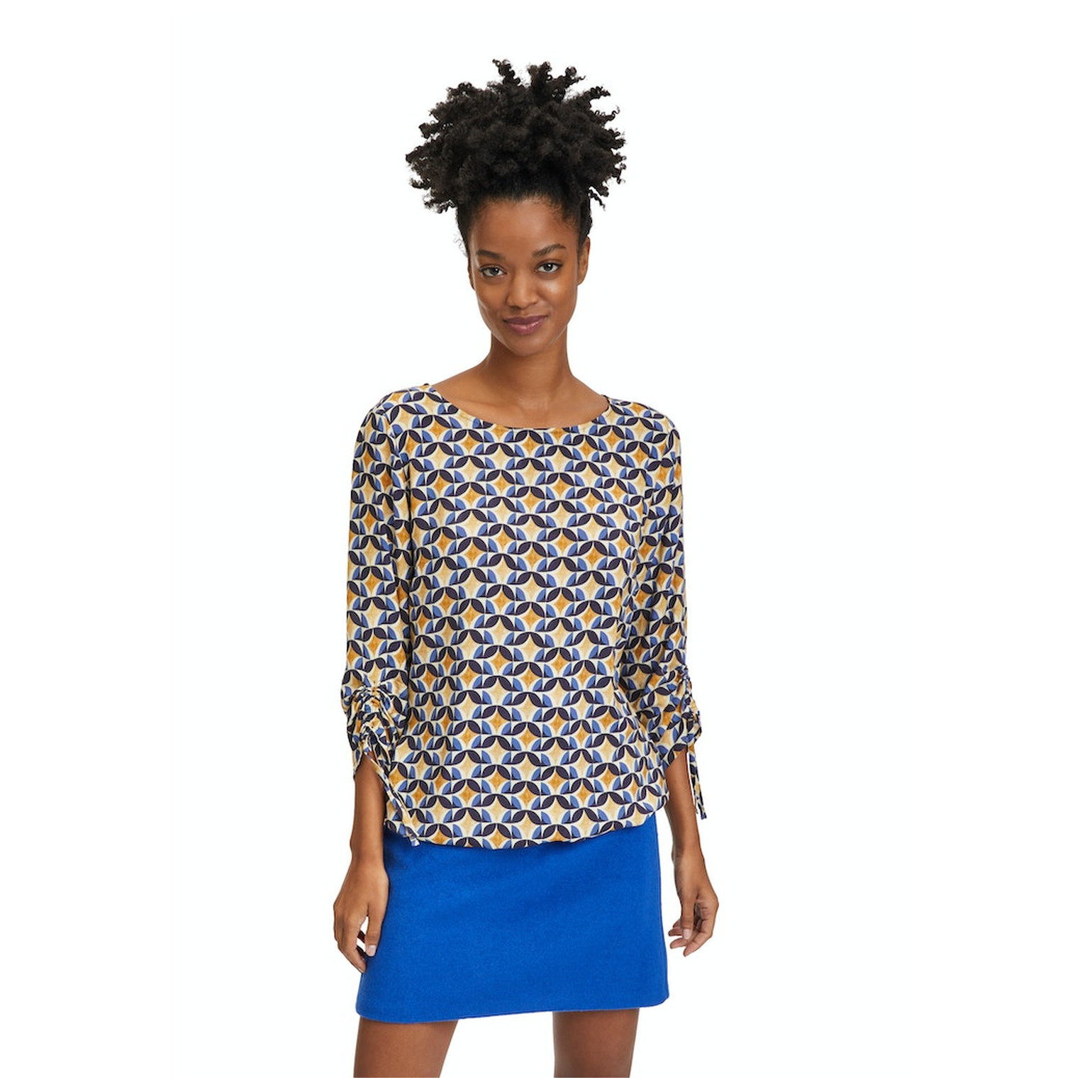 Cartoon Bluse Kurz 3/4 Arm